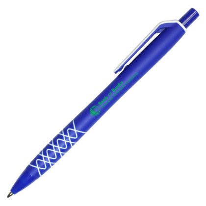Custom Halcyon Design Click Pen - Dark Blue