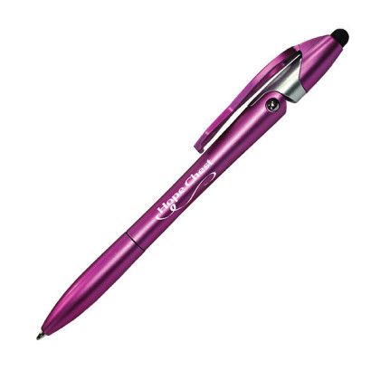 Custom Awareness 3 in 1 Pen/Stylus with Logo Imprint