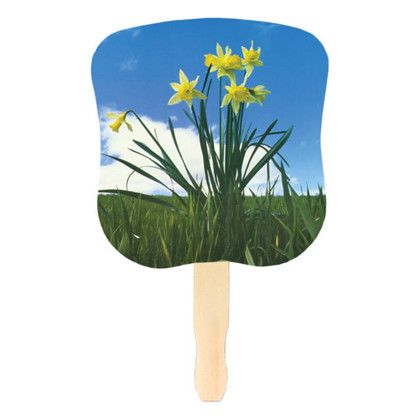 Custom Stock Design Hand Fan - Daffodils