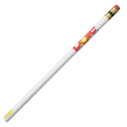Custom Round Promoter Pencil - White