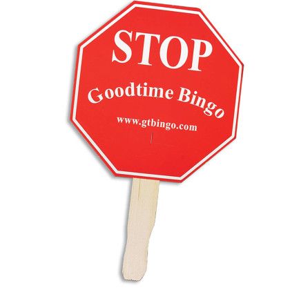 Custom Stop Sign Shape Hand Fan