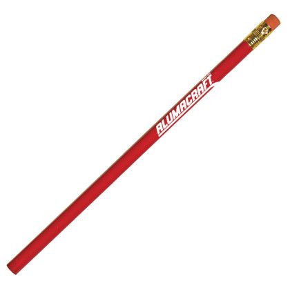 Custom Old Fashioned Cedar Pencil - Red
