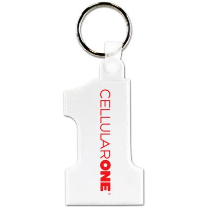 Custom Number One Key Fob - Clear Custom Number One Key Fob - Clear