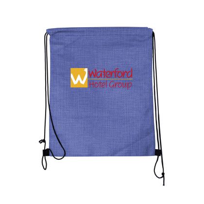 Custom Criss Cross NW Drawstring Backpack - Blue
