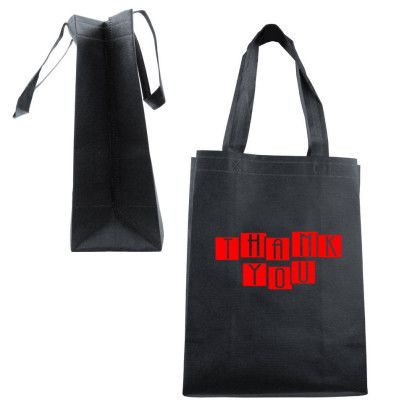 Custom Thrifty Grocery Tote Bag - Black