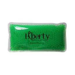 Custom Rectangle Gel Bead Hot/Cold Pack - Green
