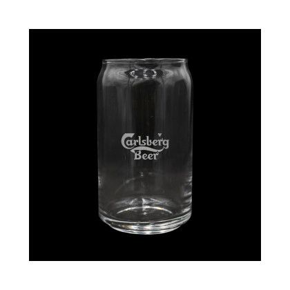 Custom 16 oz. Beer Can Glass - USA, Engraved