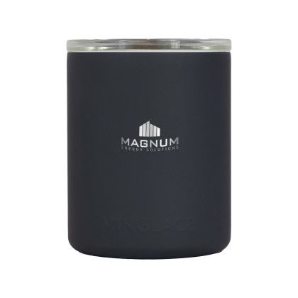 Custom Vinglace 12 oz. Whiskey Glass, Engraved - Black