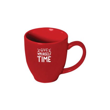 Custom 16 oz. Bistro Mug - Red Custom 16 oz. Bistro Mug - Red