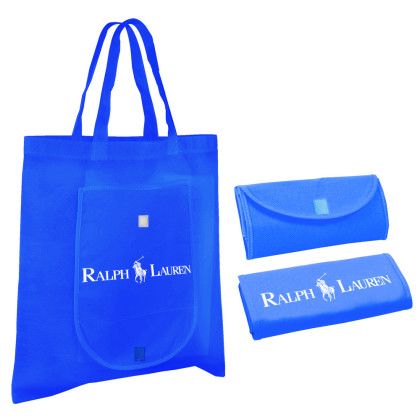 Custom NW Fold 'n Go Tote Bag - Blue Custom NW Fold 'n Go Tote Bag - Blue