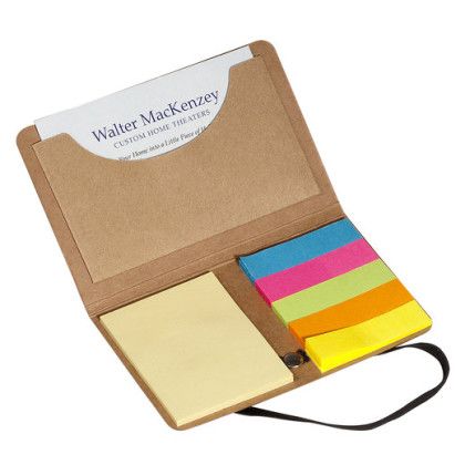 Printed Business Card Sticky Pack - Natural - Interior View