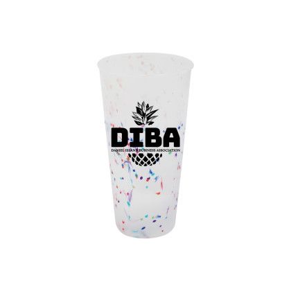 Mood 26 oz. Rainbow Confetti Tumbler