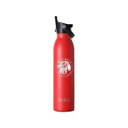Custom Swig 20 oz. Matte Bottle with Flip and Sip Lid, Premium Laser Engraved - Matte Red