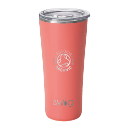 Custom Swig 22 oz. Matte Tumbler, Engraved - Coral