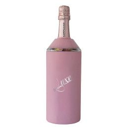 Custom Vinglace Wine Bottle Insulator, Premium Laser Engraved - Rose