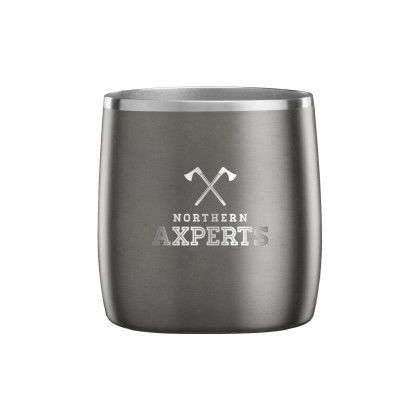 Custom Snowfox 11 oz. Rocks Glass, Premium Laser Engraved - Olive Gray Custom Snowfox 11 oz. Rocks Glass, Premium Laser Engraved - Olive Gray