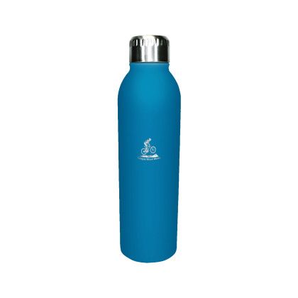 Custom Halcyon 17 oz. Deluxe Bottle, Premium Laser Engraved - Bright Blue