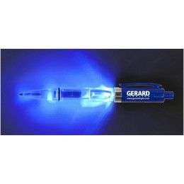 Custom Light Up Pen - Blue Light