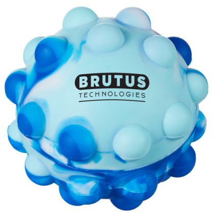 Blue Jerry Printed Logo Tie Dye Push Pop Ball