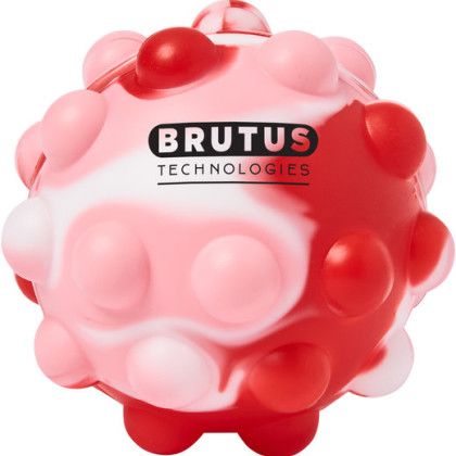 Swirl Red Printed Logo Tie Dye Push Pop Ball