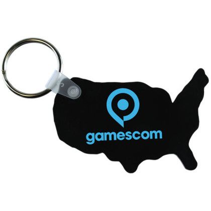 Custom USA Key Fob - Black