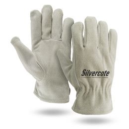 Light Tan Winter Lined Suede Cowhide Gloves
