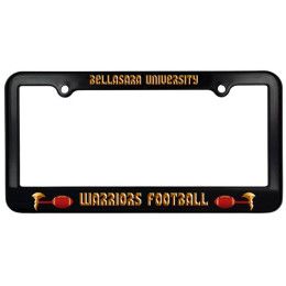 Custom License Plate Frame-2 Holes, Full Color Digital - Black