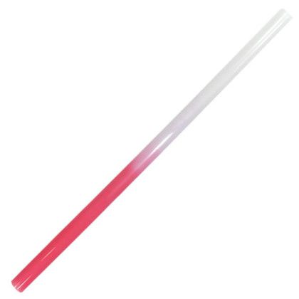 Custom Mood Reusable Straw, Blank - Frosted to Red