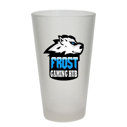 16 oz. Frosted Pint Glass - USA, Full Color Digital 16 oz. Frosted Pint Glass - USA, Full Color Digital
