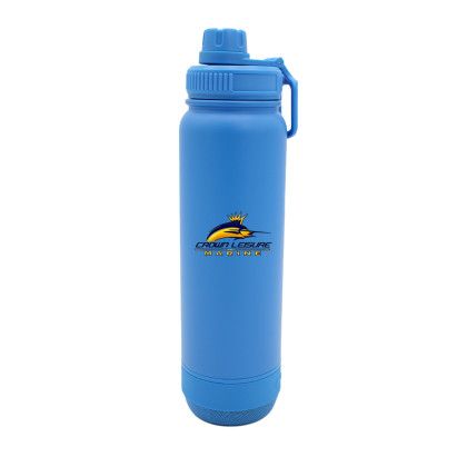 Custom 24 oz. Recycled Stainless Speaker Bottle, Full Color Digital - Blue