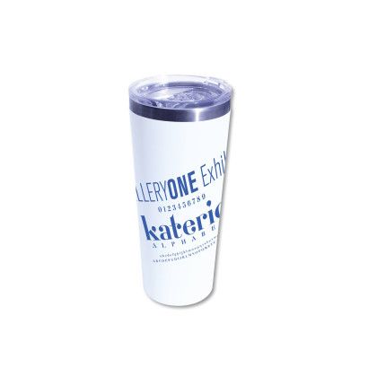 Custom 22 oz. Memphis Tumbler with Slide Lid - White
