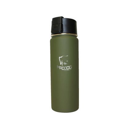Custom Halcyon 20 oz. Sport Bottle w/ Push Button Lid, Laser Engraved, Small - Army Green