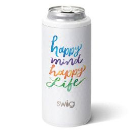 Custom Swig 12 oz. Golf Partee Skinny Can Cooler, Full Color Digital 