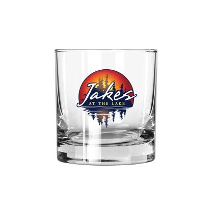 Custom 11 oz. Rocks Glass - USA, Full Color Digital