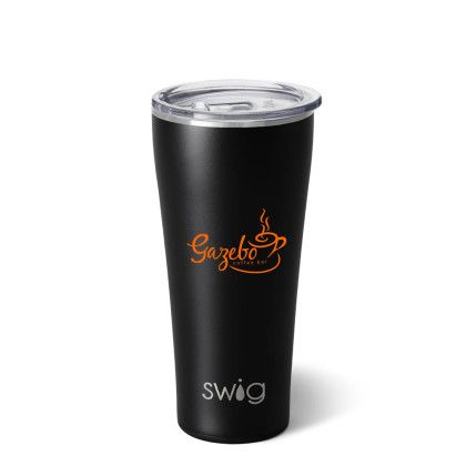Custom Swig 32 oz. Matte Tumbler, Engraved - Matte Black