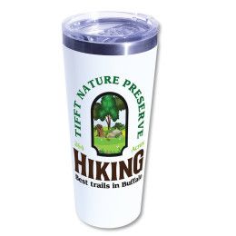 Custom 22 oz. Memphis Tumbler with Slide Lid, Full Color Digital - White