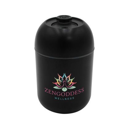 Custom Humidifier with Essential Oil Diffuser, Full Color Digital - Black
