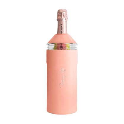Custom Vinglace Wine Bottle Insulator, Engraved - Coral