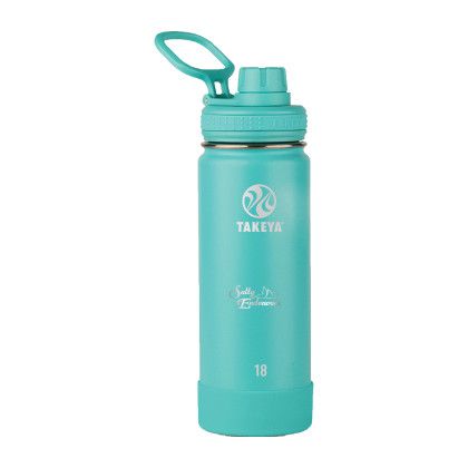 Custom Takeya 18 oz. Actives with Spout Lid - Teal Custom Takeya 18 oz. Actives with Spout Lid - Teal