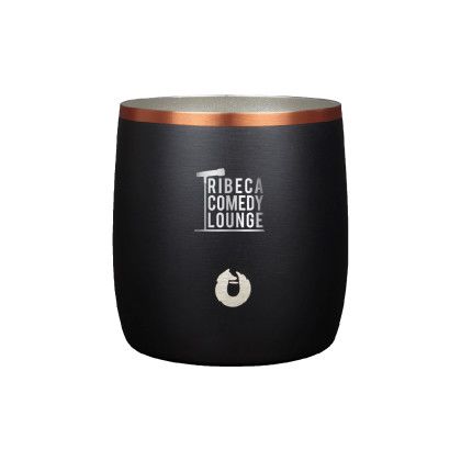 Custom Snowfox 11 oz. Rocks Glass, Engraved - Black