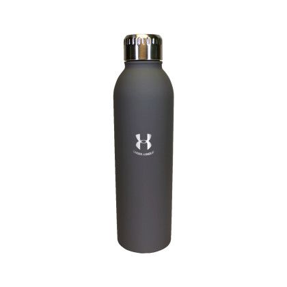 Custom Halcyon 17 oz. Deluxe Bottle, Premium Laser Engraved - Gray