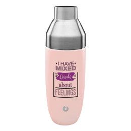 Custom Snowfox 24 oz. Cocktail Shaker, Full Digital Color - Light Pink