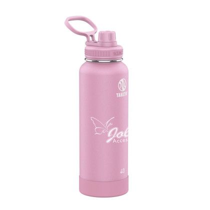 Custom Takeya 40 oz. Actives with Spout Lid, Engraved  - Pink Lavender