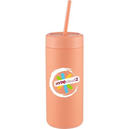 Custom Sol Tonal Recycled Skinny Tumbler 20 oz - Peach