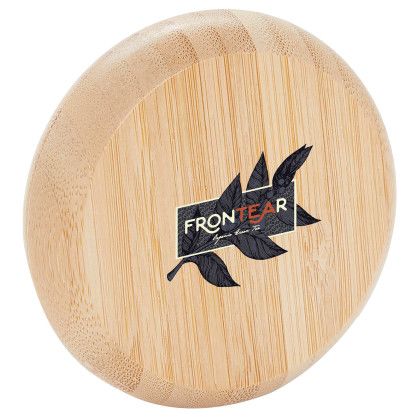 Custom FSC 100% Bamboo Compact Mirror/brush