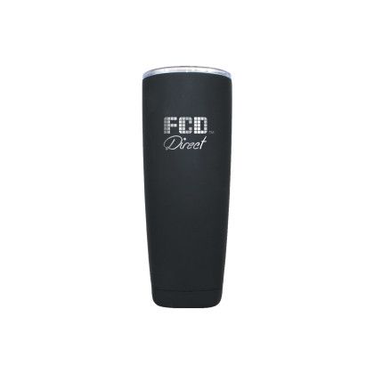Custom Halcyon 18 oz. Deco Tumbler, Premium Laser Engraved - Black