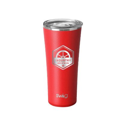 Custom Swig 22 oz. Matte Tumbler, Premium Laser Engraved - Matte Red Custom Swig 22 oz. Matte Tumbler, Premium Laser Engraved - Matte Red