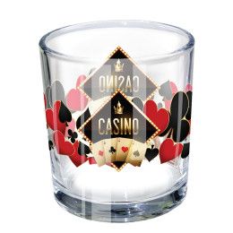 Custom 11 oz. Rocks Glass - USA, Mirror Printing