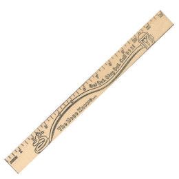 Get Out/Stay Out &quot;U&quot; Color Rulers- Natural Wood Finish