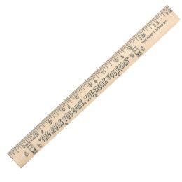 Save/Earn &quot;U&quot; Color Rulers- Natural Wood Finish